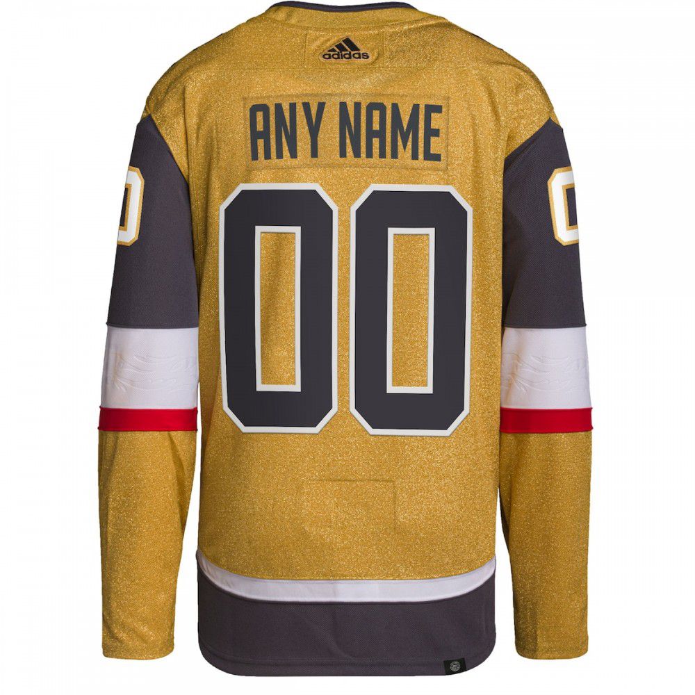 Vegas Golden Knights adidas Alternate Authentic Primegreen Custom Jersey - Gold-Pro Kit Vault | Brand New 26/27 Sports Jerseys